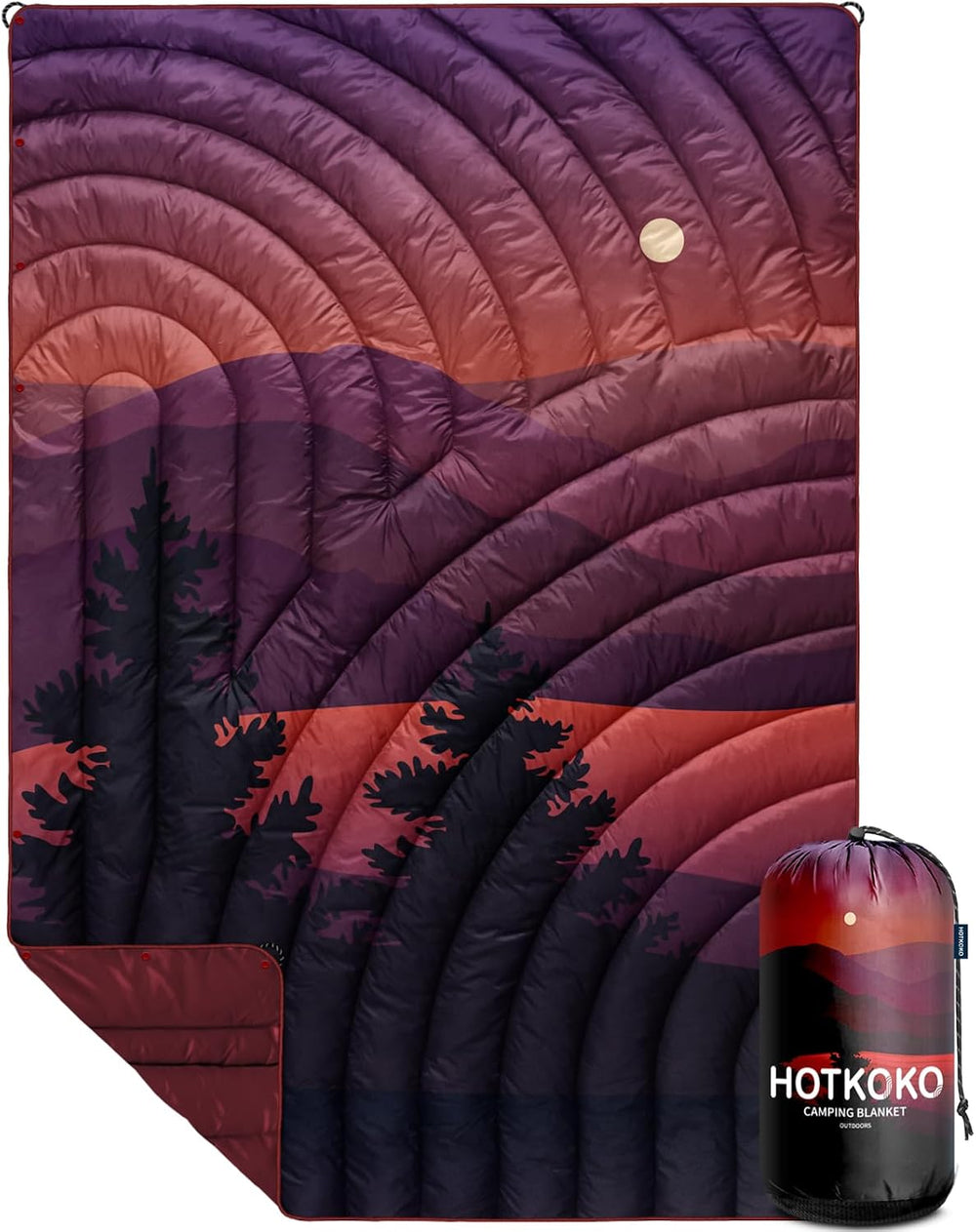 Puffy Camping Blanket,Mini Camp Blanket Outdoor Camping Quilt Waterproof