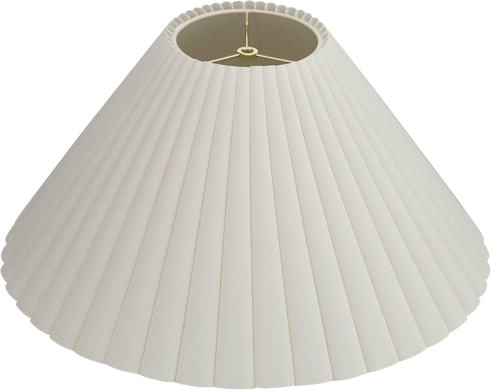 Antique Extra Large White Box Pleat Shade 6.75x20.75x12.5 (Spider) Set 2