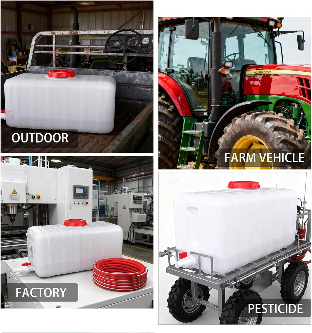 21Gallon/80L Water Storage Tank with Spigot,3m Hose and Control Vale