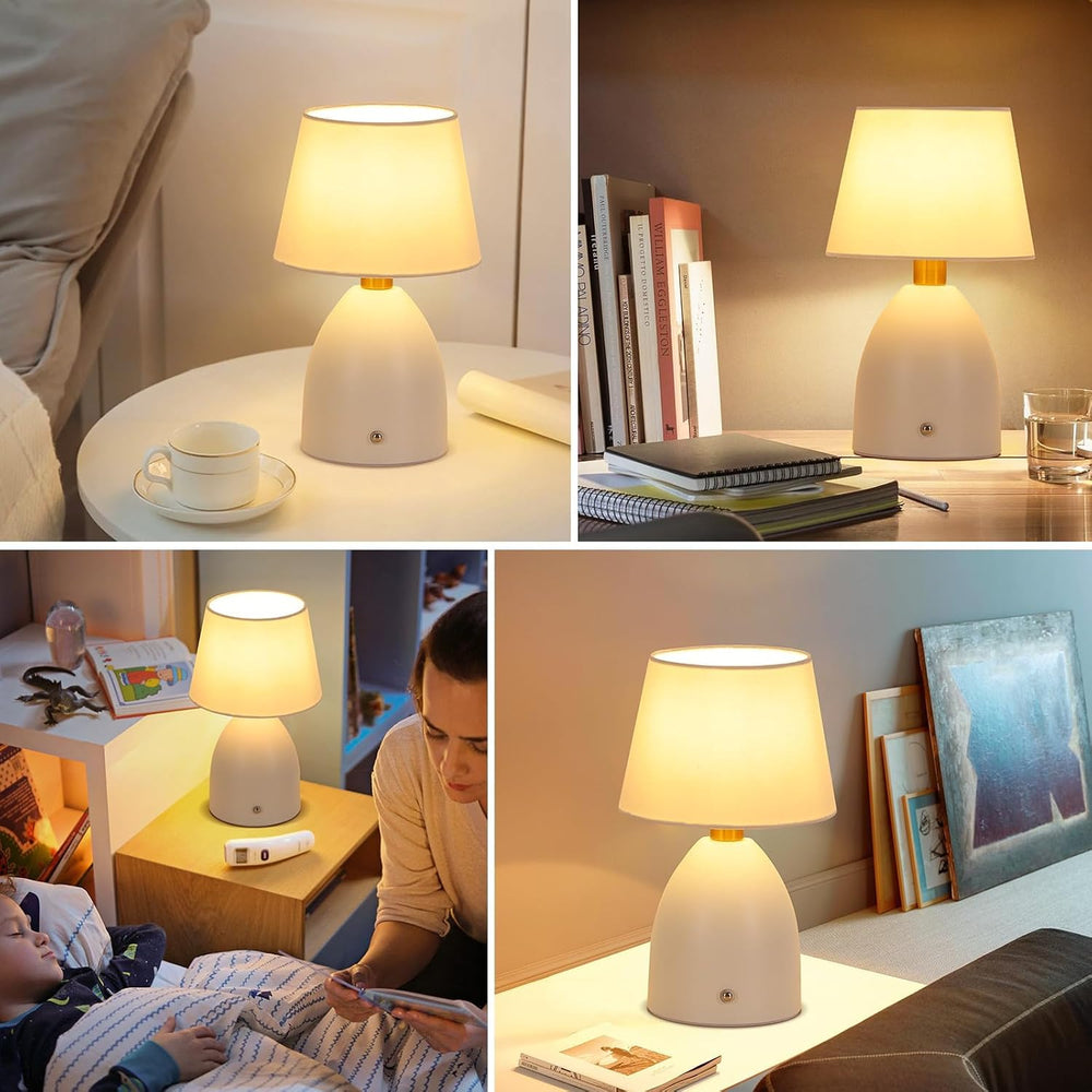 GGOYING Cordless Table Lamp, 5400mAH Battery Operated 4-Way Dimmable 2 Pack