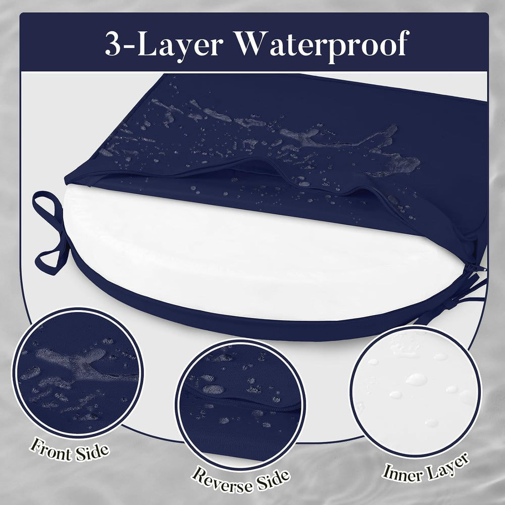 Basic Beyond Outdoor Cushions for Patio Furniture: Waterproof & UV Resist...