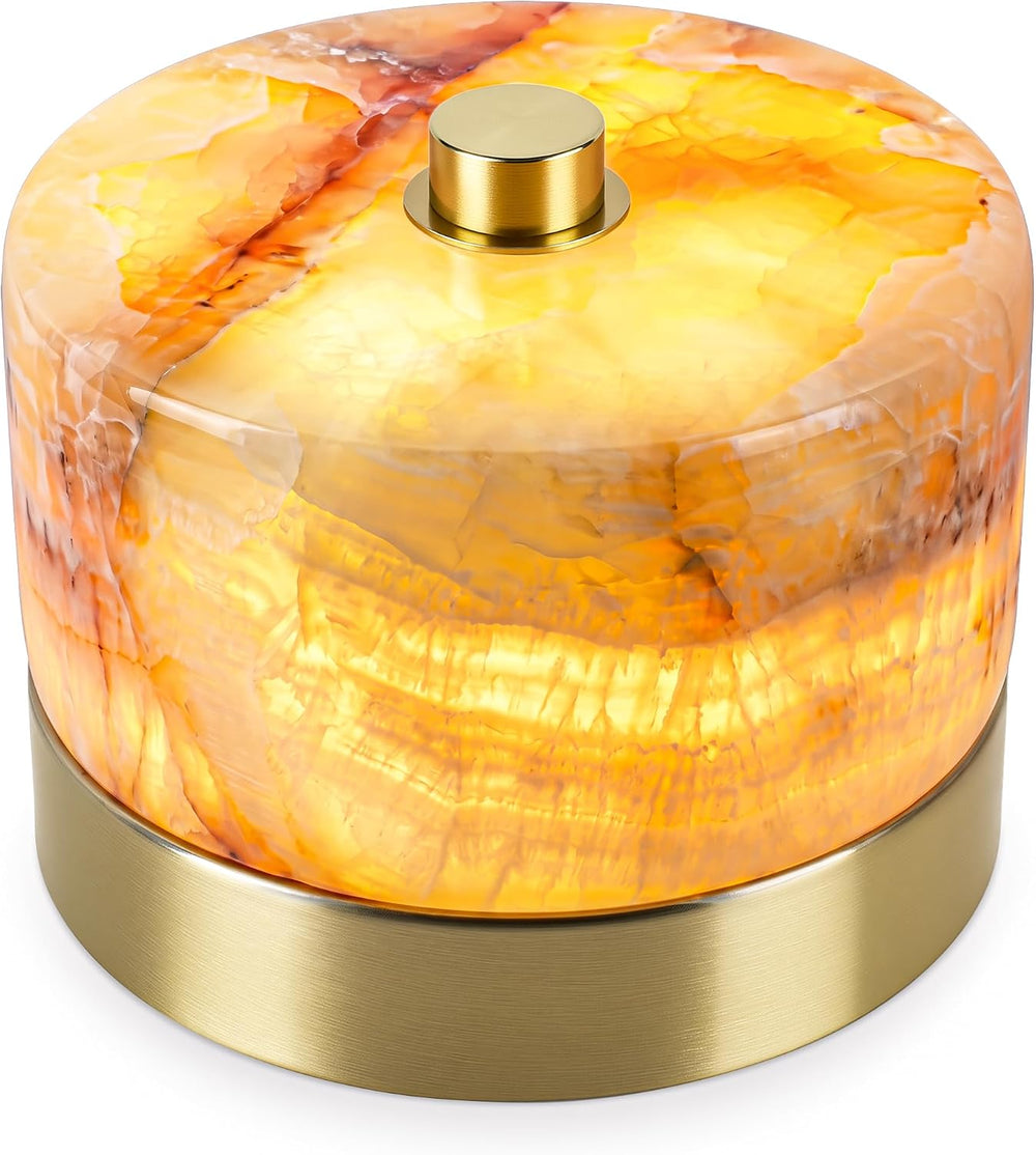 ShineTech Natural Marble Cordless Touch Dimmable Table Lamp Night Light