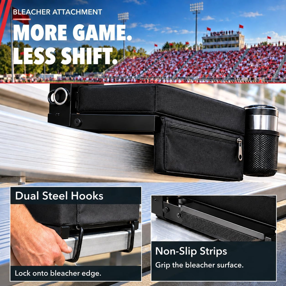 Stadium Seats with Back Support, Bleacher Seat with Back and Cushion