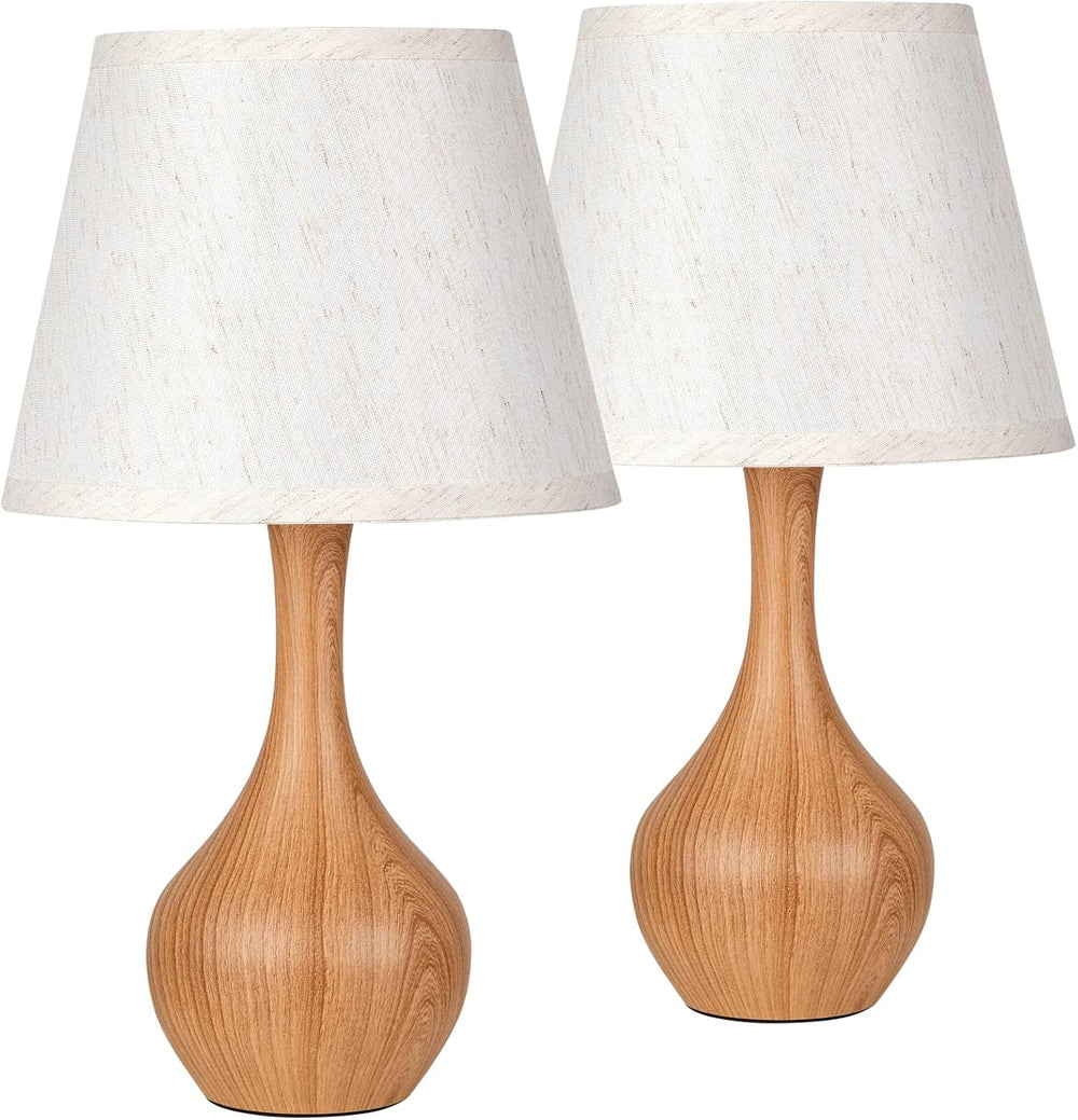 16.1" Touch Table Lamp for Nightstand, Dimmable Small Bedroom Lamp Set of 2