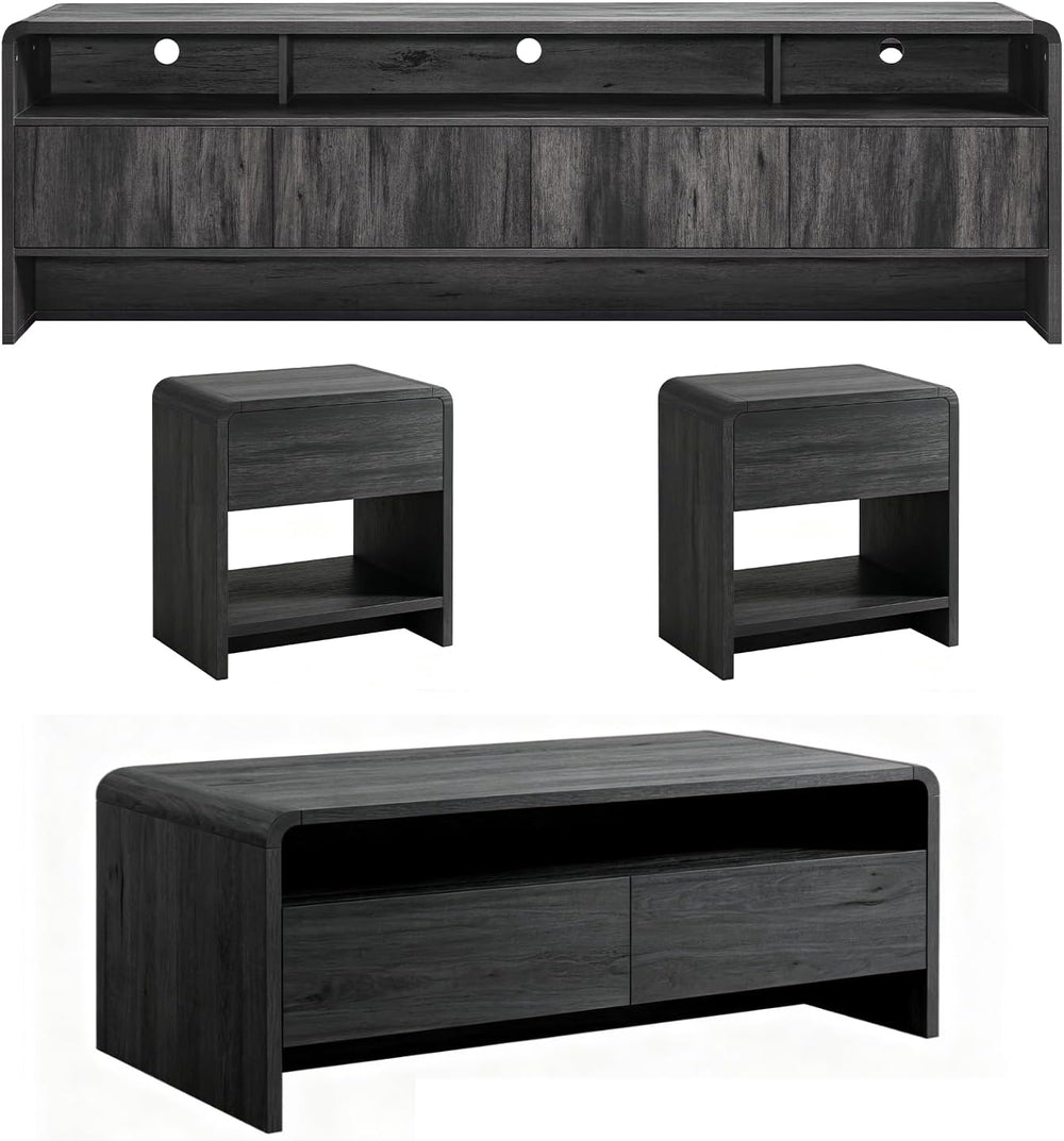 AMERLIFE 4-Piece Living Room Furniture Set, 70" TV Stand for TVs up to 8...