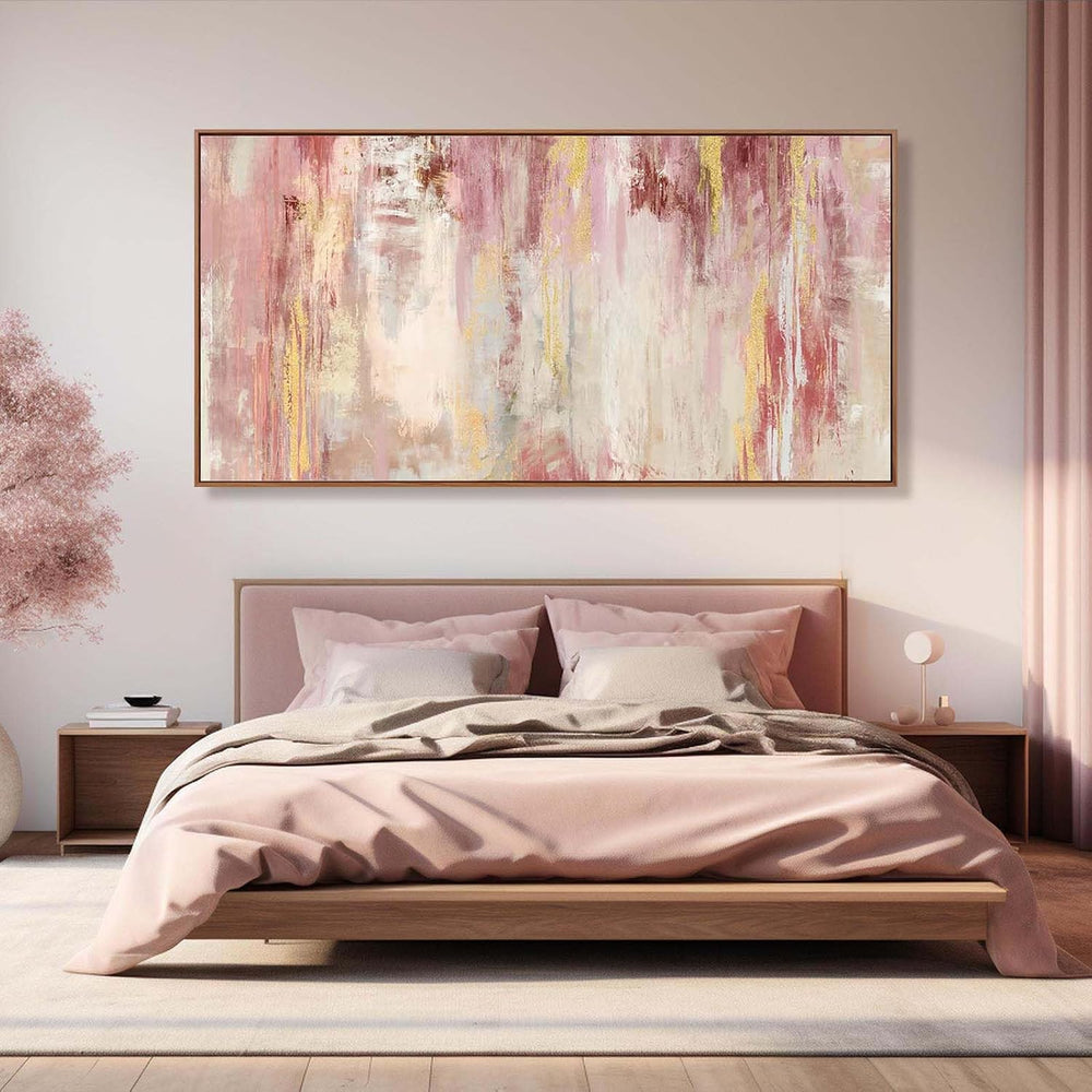 Extra Large Canvas Art Framed Wall Art for Living Room Decor Pink Pictures fo...