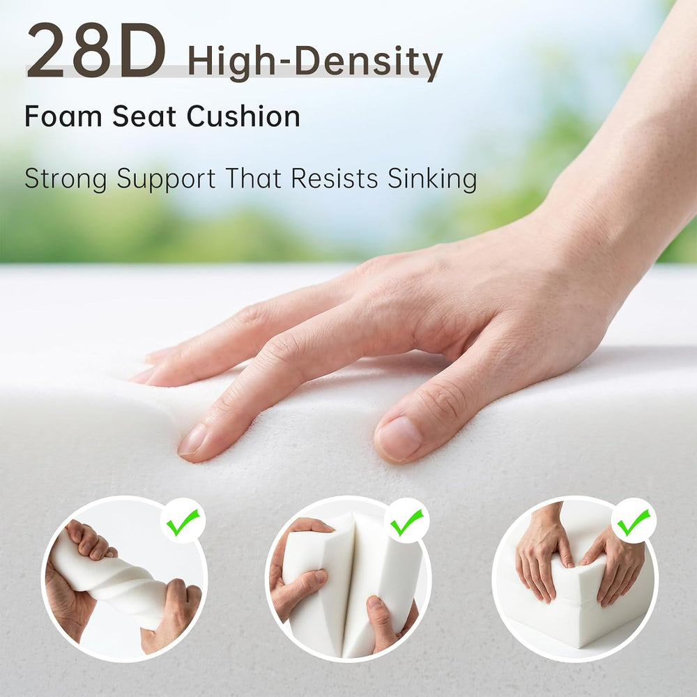 Luxury Outdoor Seat Cushion Set-22 x 24 x 6 Inch Outdoor Chair Cushions with ...