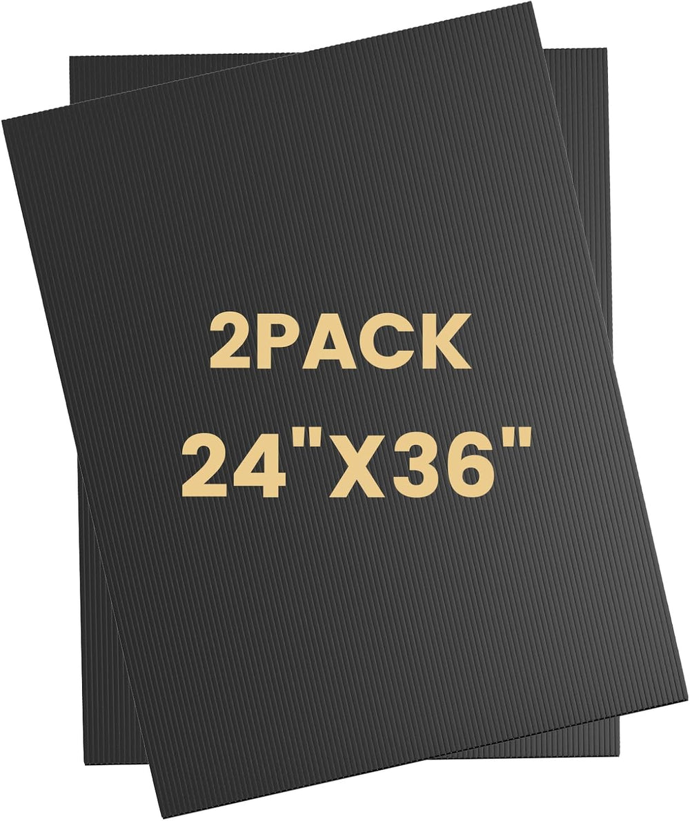 2 Pack Corrugated Plastic Board for Indoor and Outdoor Use, 4 Mm Thick Poster...