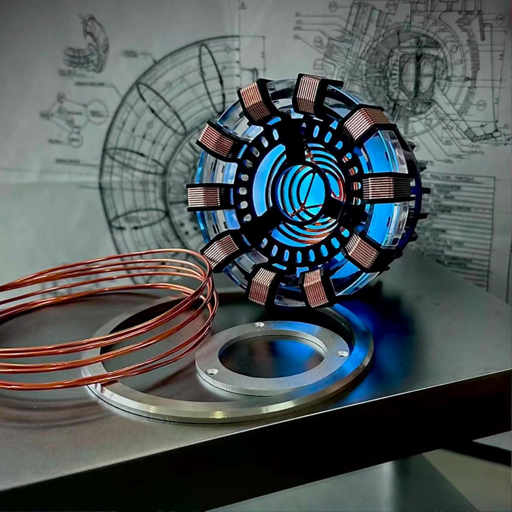 Moonacy Arc Reactor Night Light, Rechargeable Superhero Lamp, Gifts