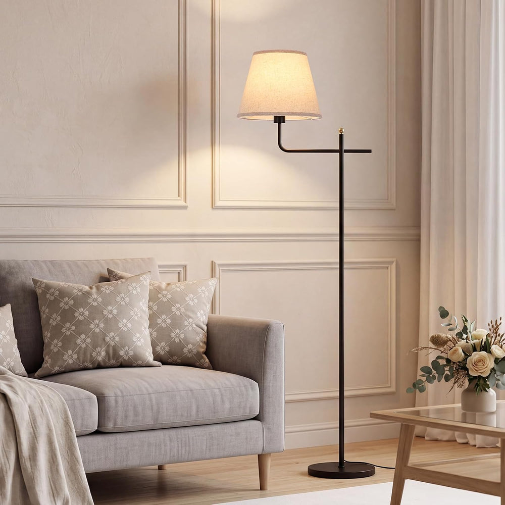 Black Standing Lamps for Living Room,3 Color Temperatures Bulb