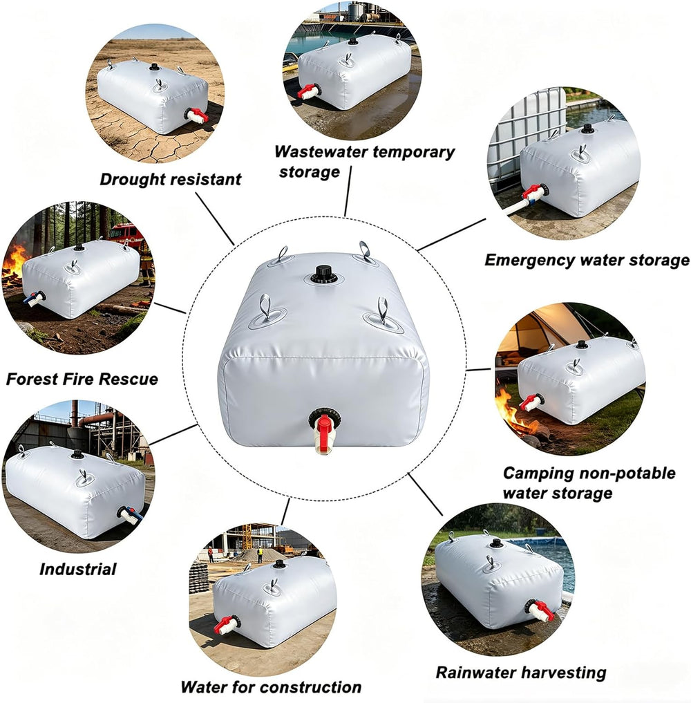 Foldable Portable Water Bladder Tank 30gal/113L Storage Container