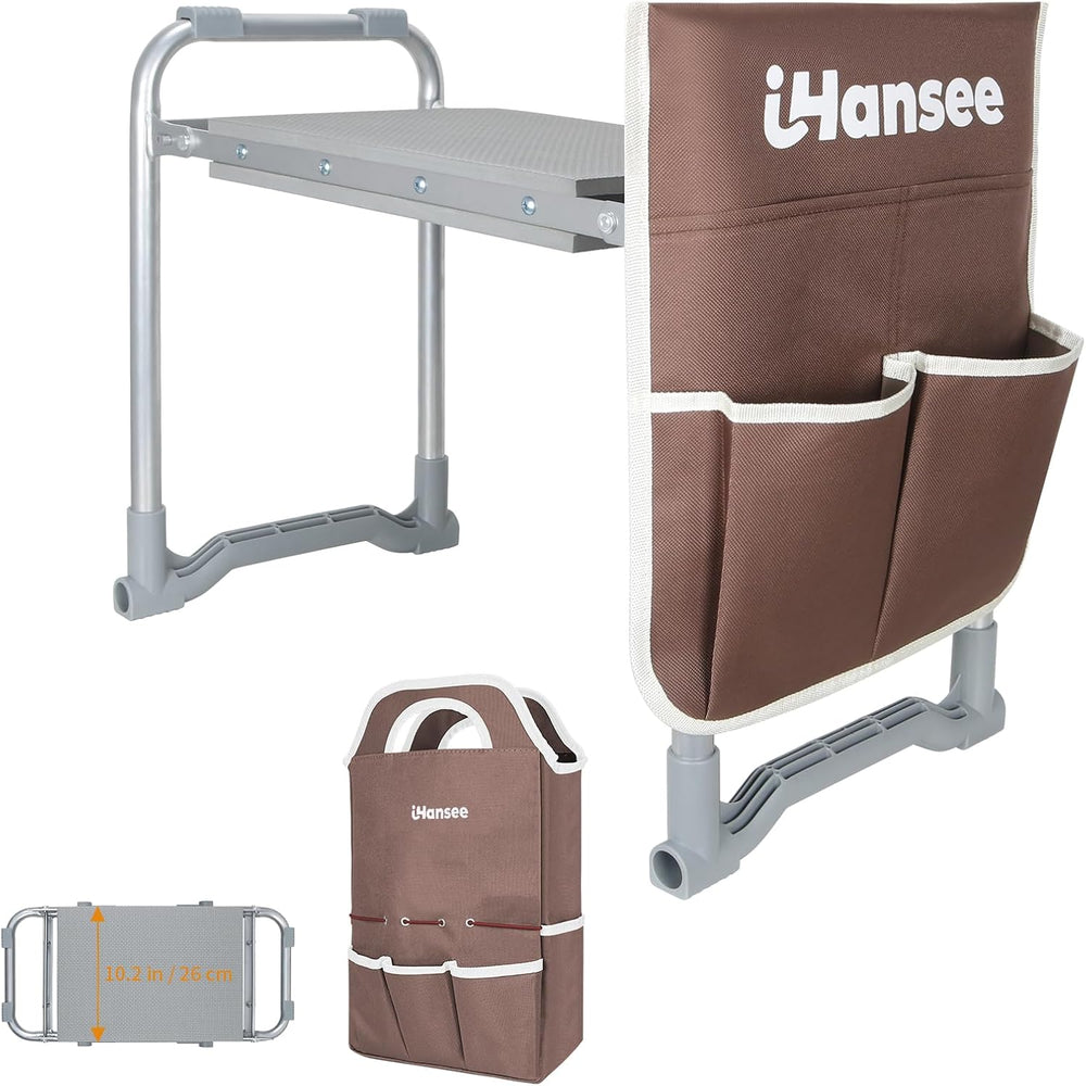 Garden Kneeler and Seat, Portable Kneeling Bench for Gardening