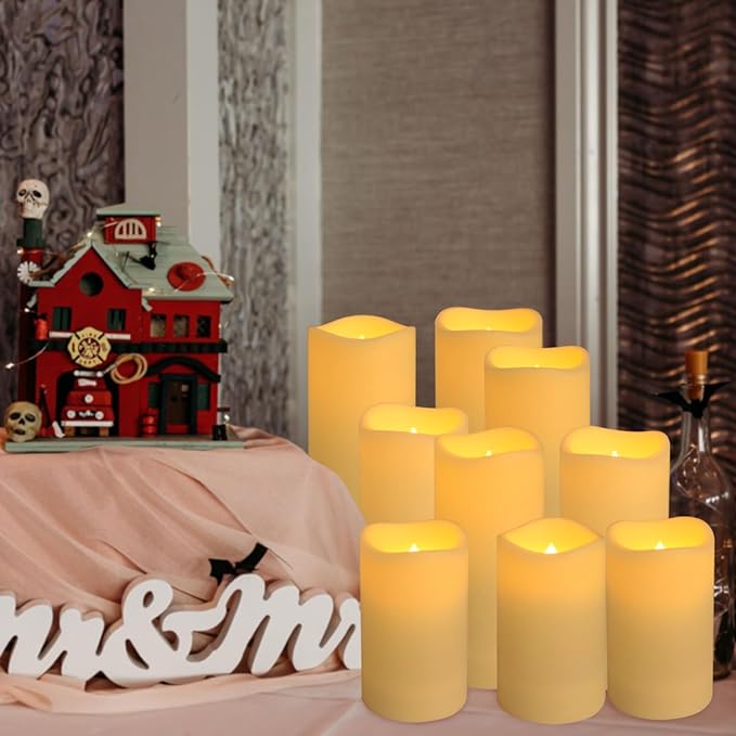 Set of 24 Waterproof Outdoor Flameless Candles, LED Candles with 4 Remote and...