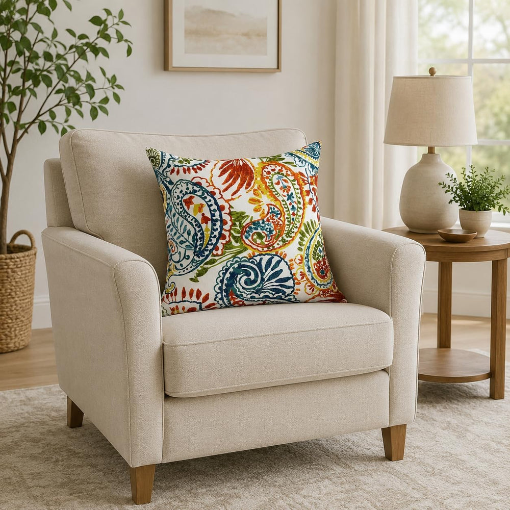 Outdoor/Indoor Throw Pillows with Inserts, 18"x18" Pack of 2