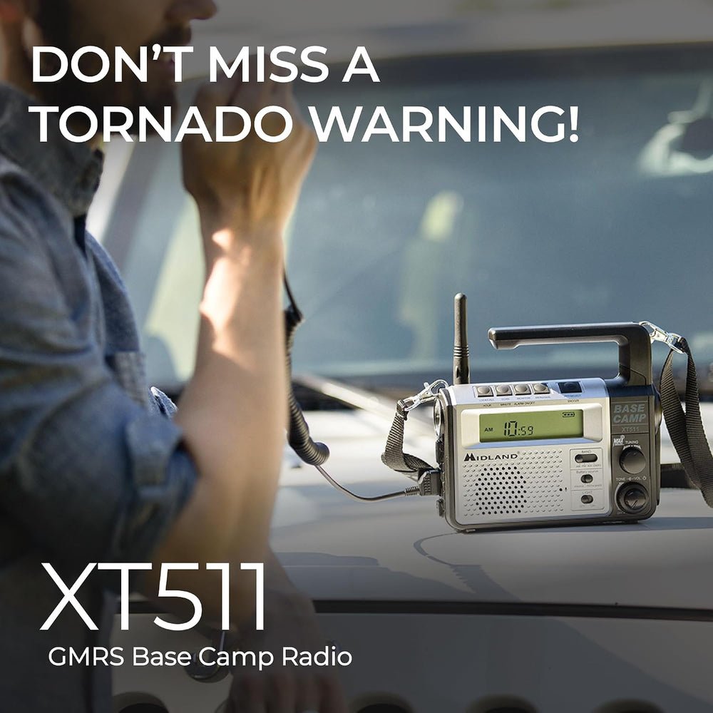 Midland - XT511 - Emergency Radio - 22 Channel Two-Way Base Camp Radio