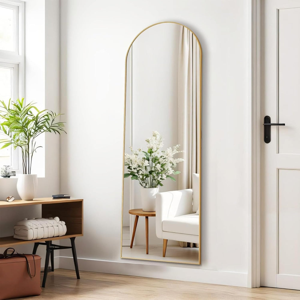 16"x59" Arched Mirror Full Length, Upgraded Body Wall Mirrors