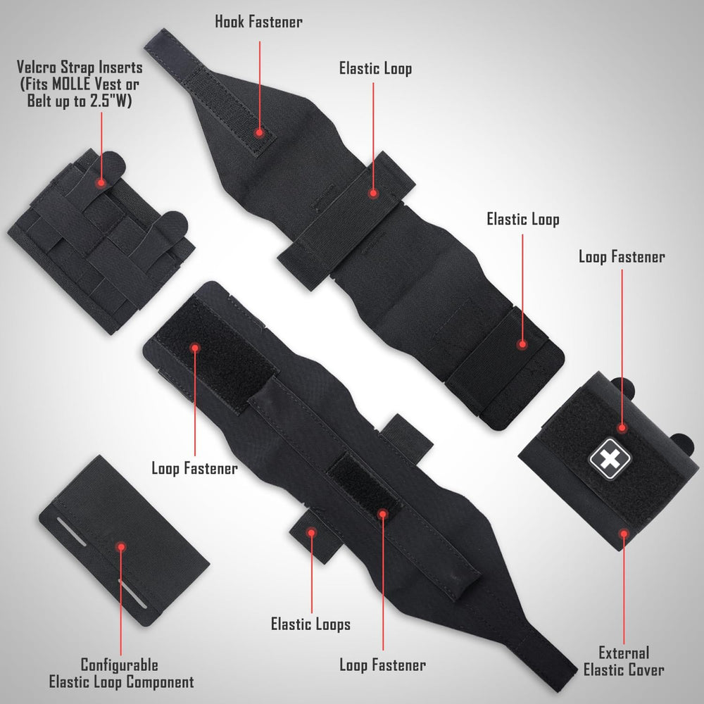 LIVANS Molle IFAK Micro Trauma Pouch, Tactical First Aid Belt Bag