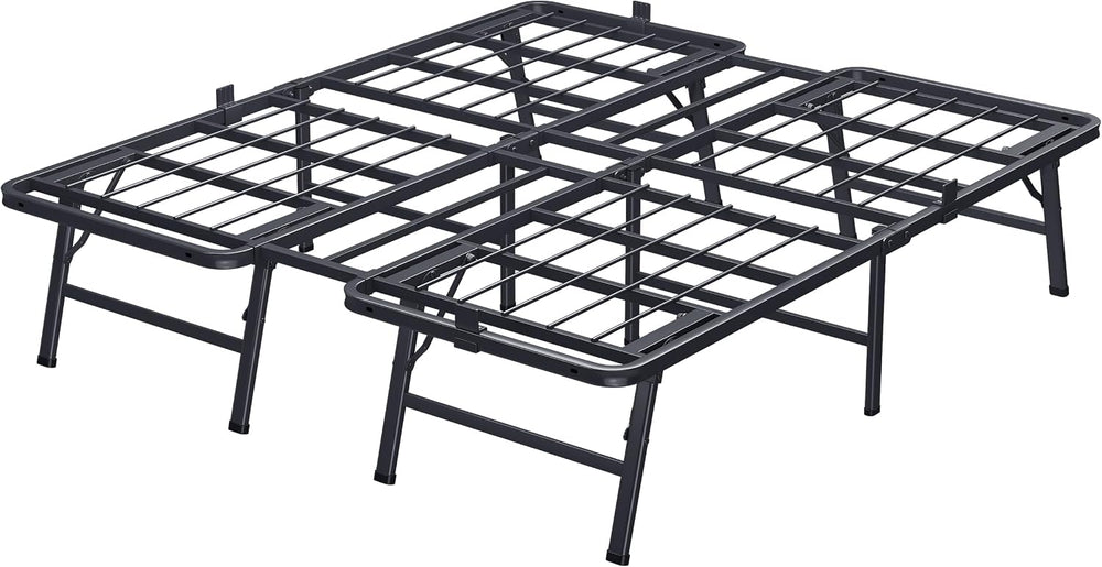 VIPSHOW 18 Inch Queen Metal Folding Bed Frame,Tool-Free Assembly Platform
