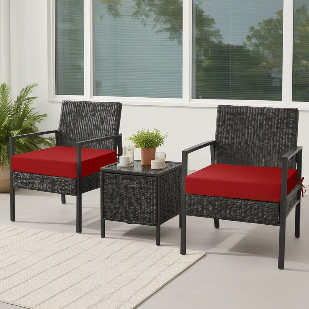 idee-home Outdoor Chair Cushions Set of 4, Waterproof Outdoor Seat Cushions
