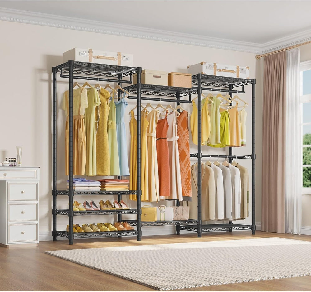 VIPEK V5 Heavy Duty Clothes Rack, Freestanding Modular Closet System, Black