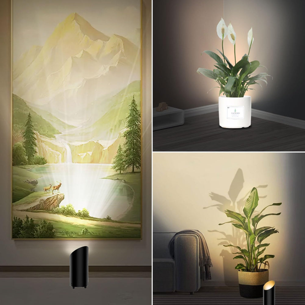 Brightown 2 Pack Uplights Indoor Floor Can Lights with Remote and Timer