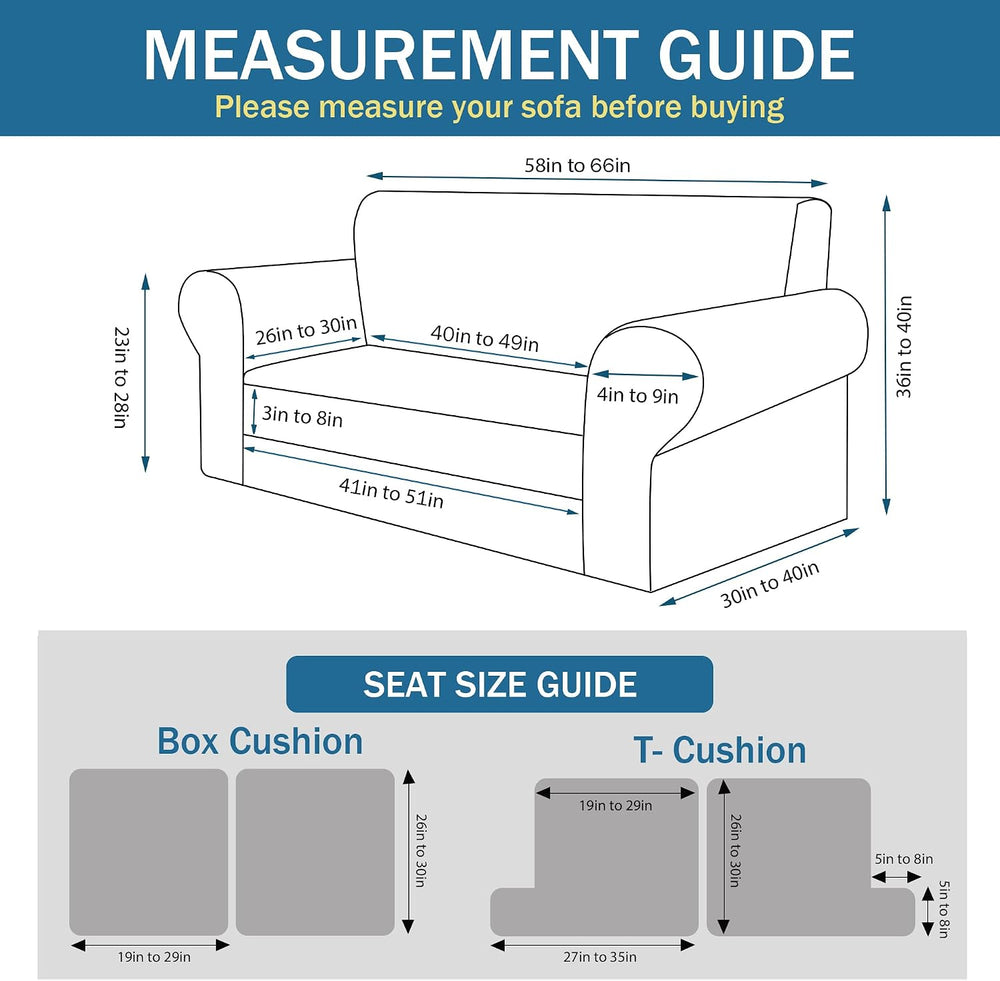 Loveseat Cover Stretching Skid,1 Cushion Cover, Brown