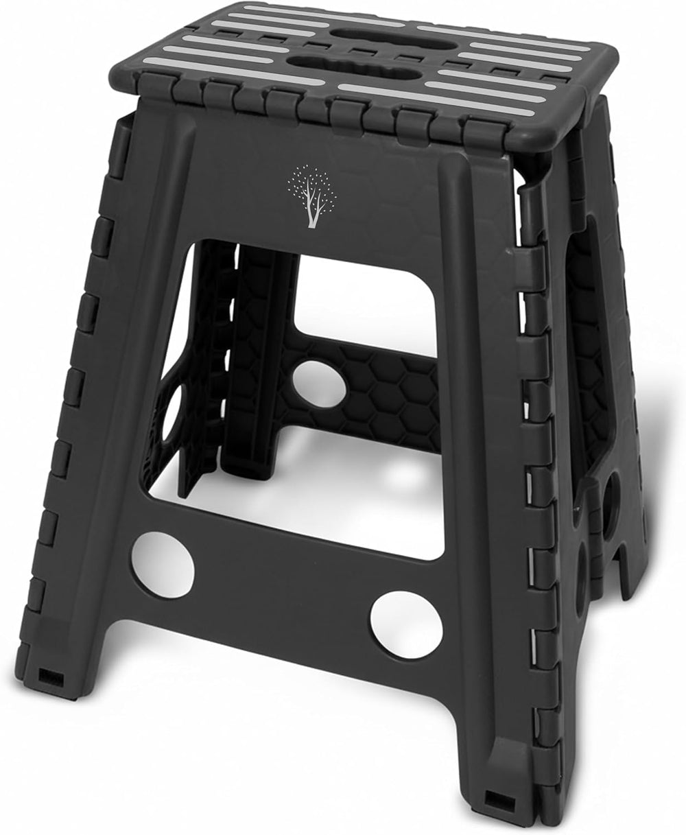 Inspired Living 18" Step Stool, Folding Step Stools for Adults, Plastic ...