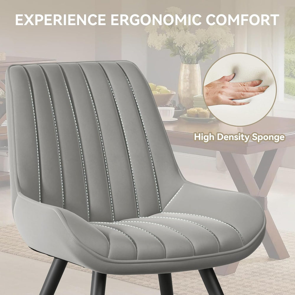 Nebuaegis Modern Dining Chairs Set of 6,Upholstered Dining Room Chairs with T...