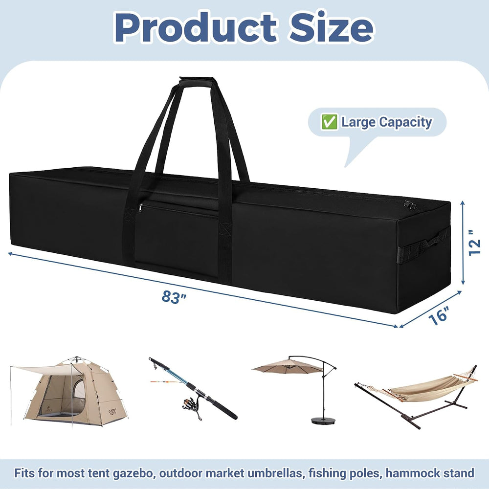 COOLBEBE 83" x 16" x 12" Extra Large Tent Storage Bag - 260L, ...