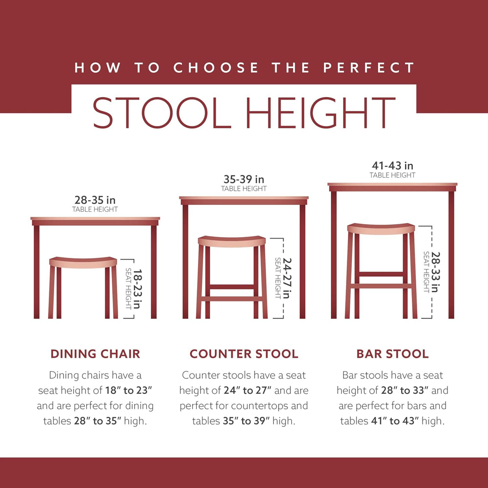 Linon Home Décor Kingston Backless Linon Claridge Stool, Counter Height, Brow...