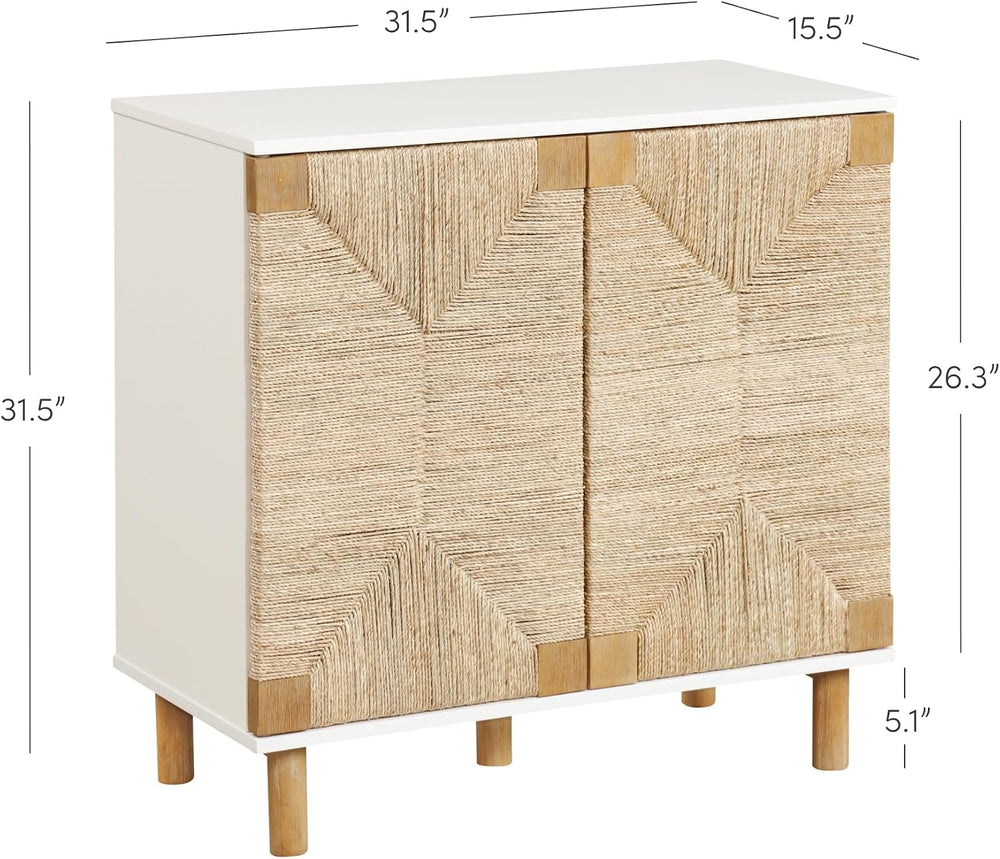 Nathan James Beacon Accent Buffet Sideboard Storage Cabinet with Adjustable I...