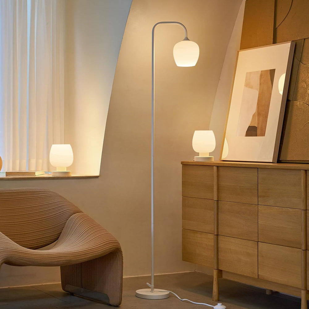 ONEWISH Lamp Set of 3 - Touch Bedside Table Lamps Set of 2 and 1 Floor Lamp, ...