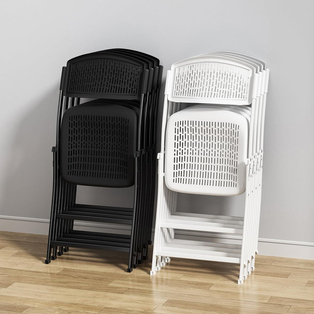 Ytaoka Folding Chair Black Foldable Chair with Breathable Mesh Seat and Sturd...