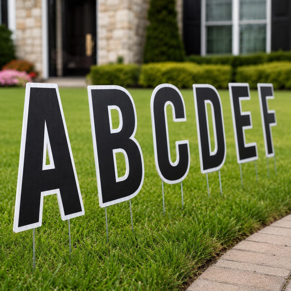 VictoryStore Yard Letters: Cut-out Alphabet Yard Decoration, Bebas 18 inch Hi...