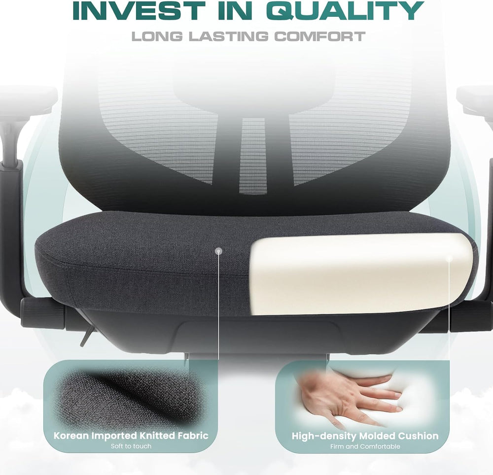 COLAMY Ergonomic Mesh Office Chair,High Back Computer Executive Desk Chair,Lu...