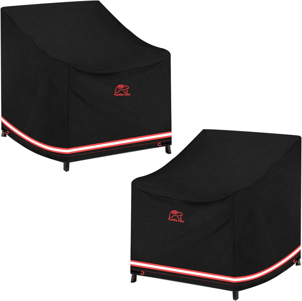 Turtle Life Patio Chair Cover, Heavy Duty Durable Waterproof Outdoor Lawn Arm...
