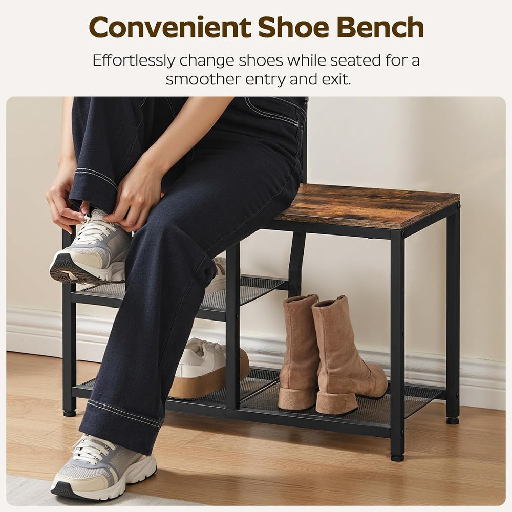 YATINEY Hall Tree, Coat Rack with Shoe Storage, Entryway Bench with Coat Rack...