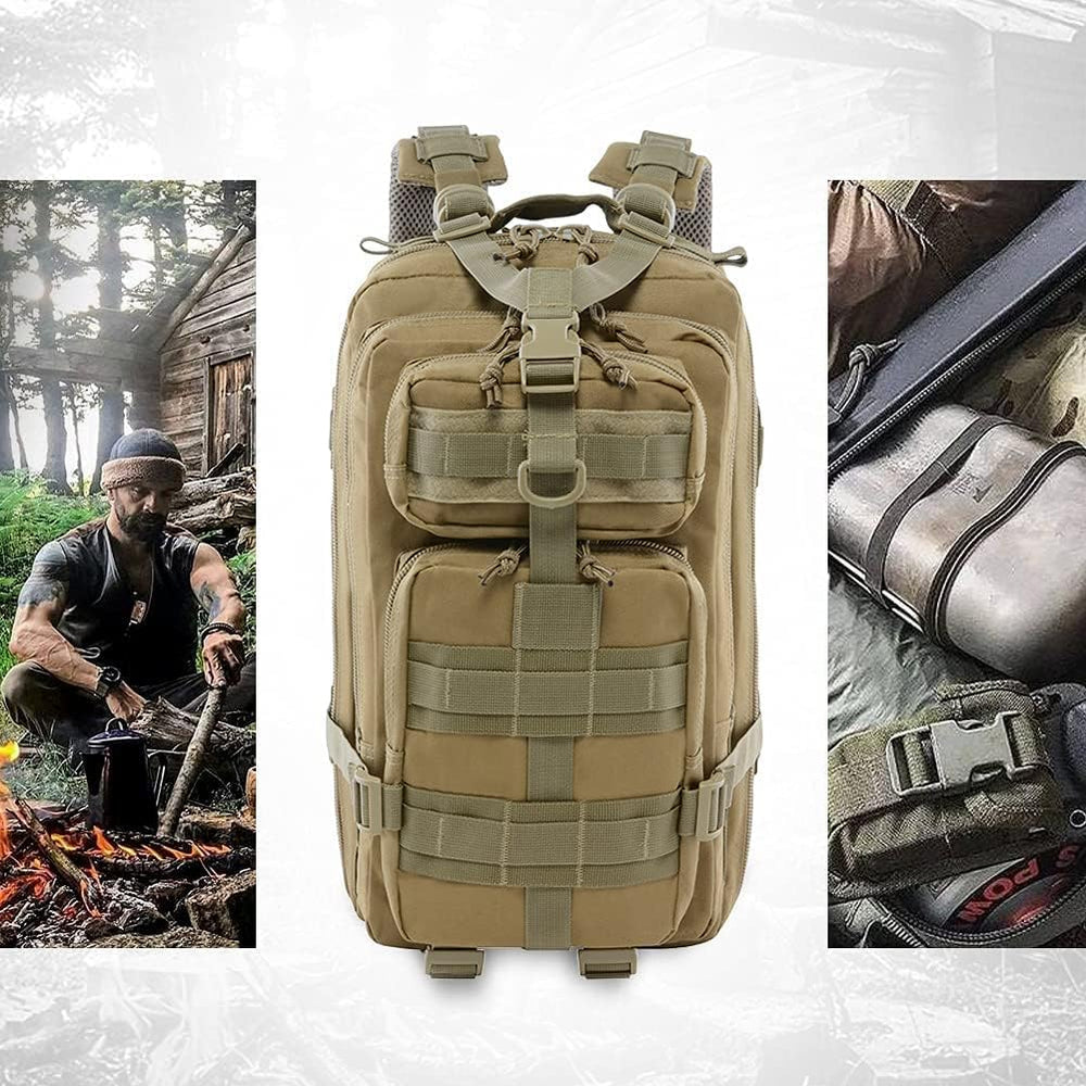 ROARING FIRE 30L Tactical Backpack, MOLLE Military Bag,EDC Outdoor Backpack