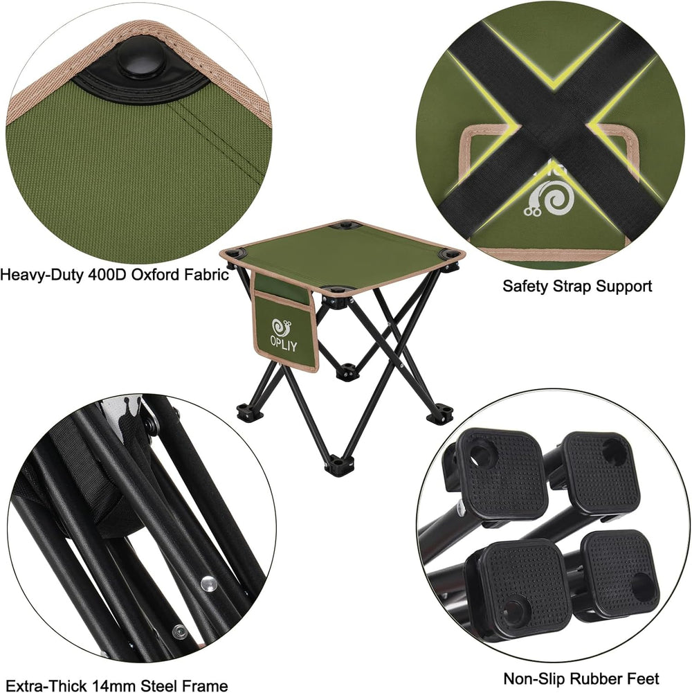 Opliy Camping Stool 2 Pack,Portable Folding Stool for Outdoor Gardening and B...
