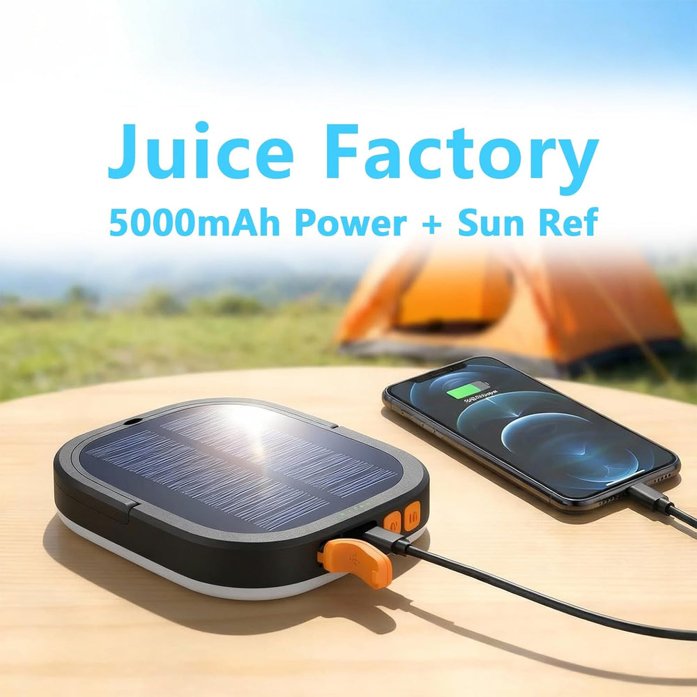 LED Camping Lantern, 2Pack Solar Lanterns, 5000mAh Rechargeable Light 2000 Lu...
