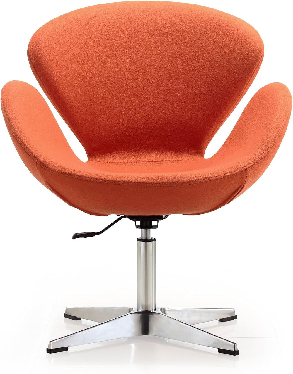 Manhattan Comfort Raspberry Adjustable Swivel Accent Chair Set of 2 with 360°...