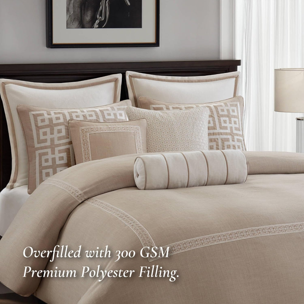 Madison Park Signature Oversized King Comforter Set, Luxury Hotel Style Beddi...