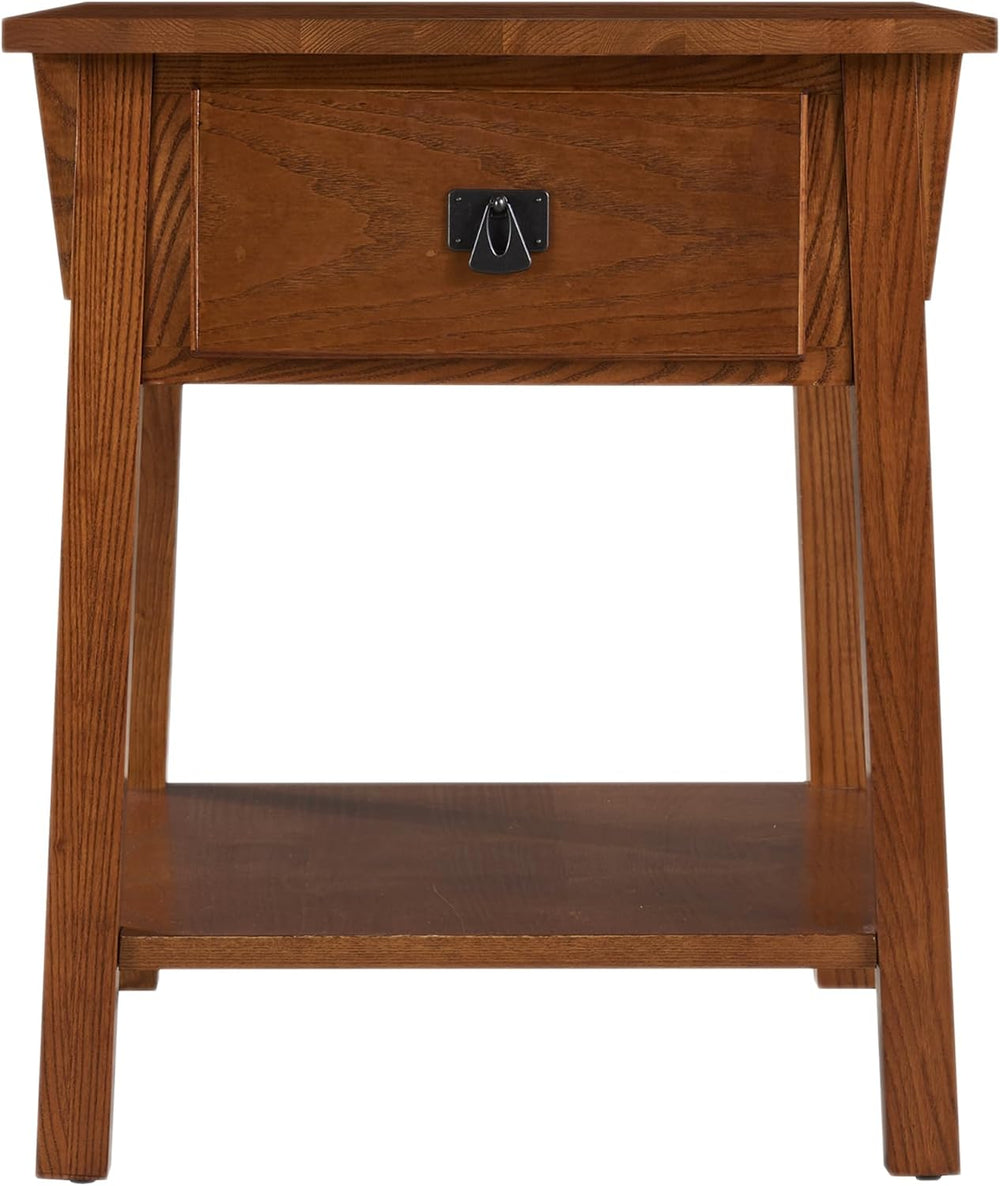Leick Home Mission Nightstand Side Table, 22", Russet