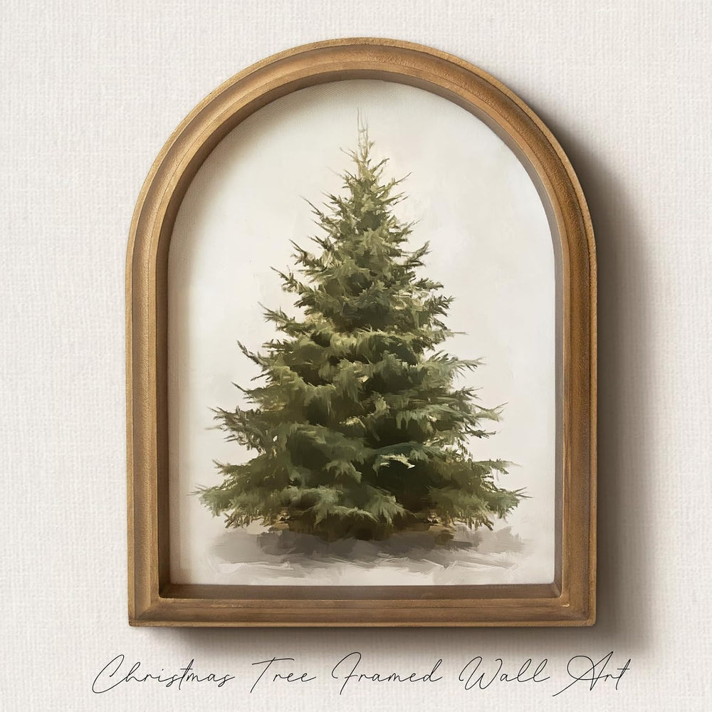 Christmas Decorations - 11" x 13.8" Christmas Tree Framed Wall Art
