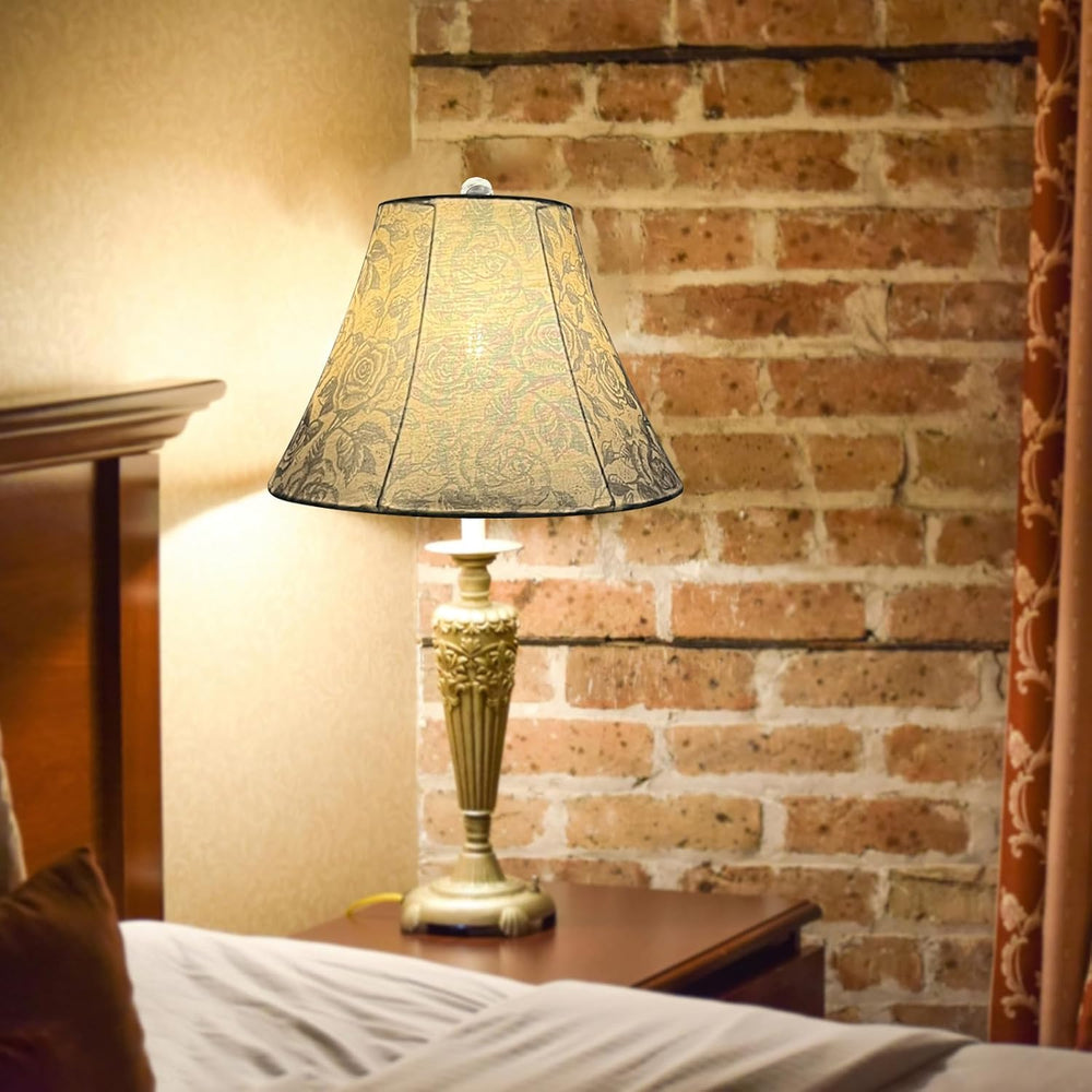 Bell Printed Lamp Shades,7''Top x 15''Bottom x 10.5''...
