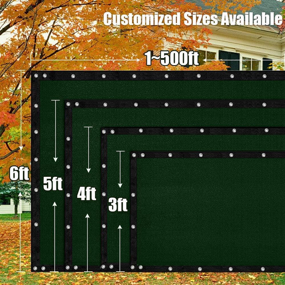 LITA 3' x 50' Garden Privacy Fence Screen Cover (HDPE) UV Protection ...