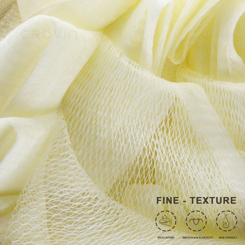 Bath loofah Sponge for Shower, Mesh Bath Puff Shower Sponge Pack