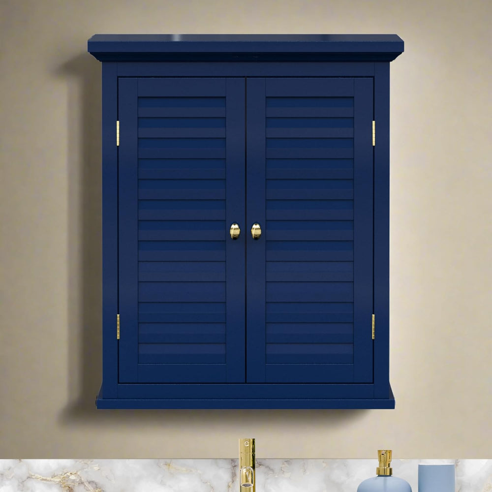 Teamson Home Glancy Wall Cabinet, Navy Blue