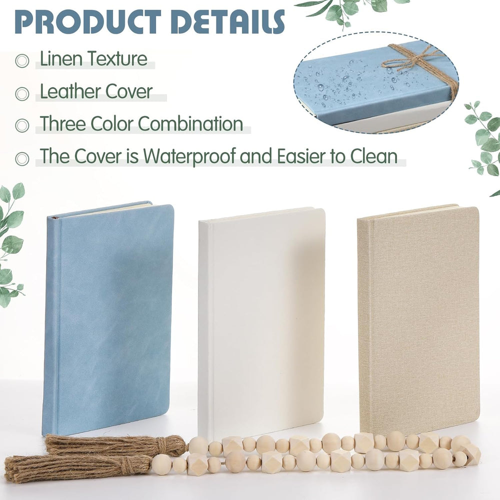 Feifeiya 3 Pieces Faux Decorative Books Set for Home Decor,Gray Blue
