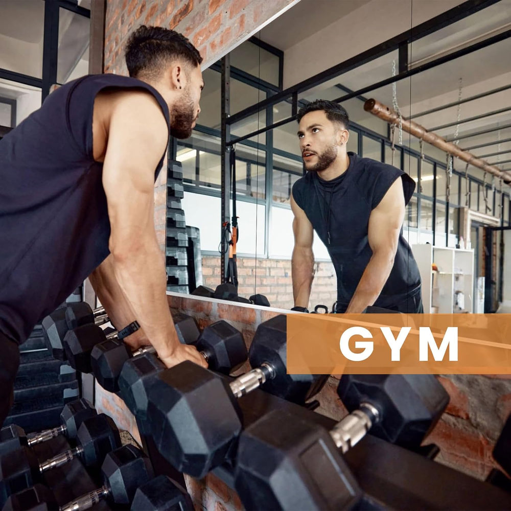 pertetey 56 x 16 in Home Gym Mirrors, Frameless, 3-Pack